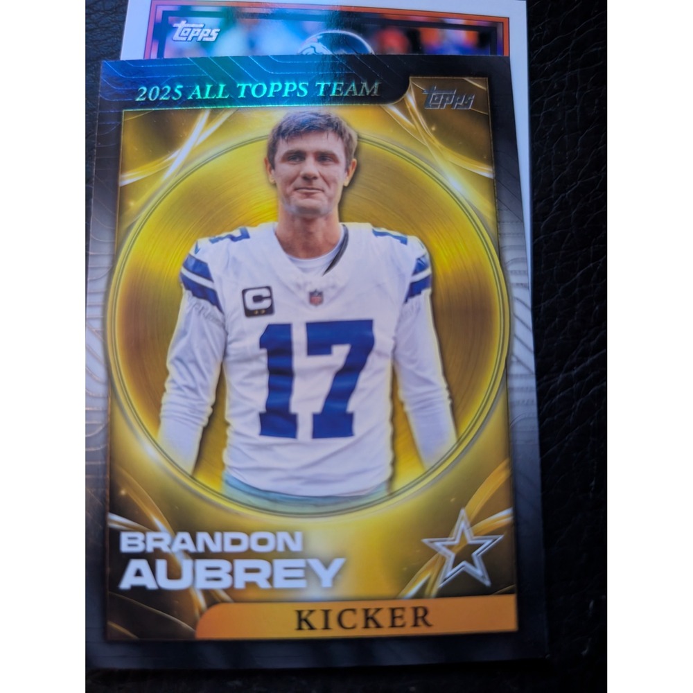 2025 Topps Brandon Aubrey Dallas Cowboys All Topps Team Insert 25ATT-7